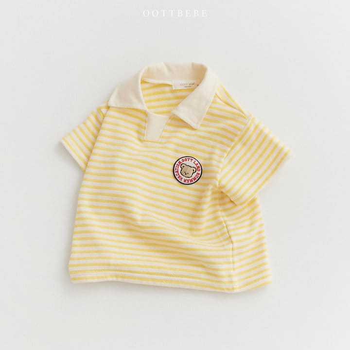 Oott Bebe - Korean Children Fashion - #childofig - Oott Land ST Collar Tee - 4