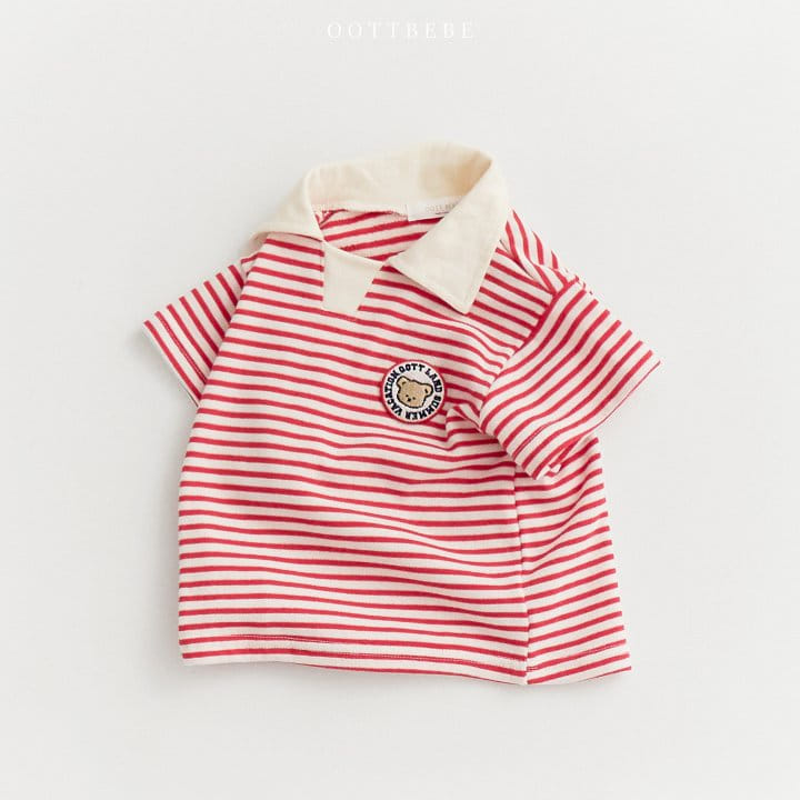 Oott Bebe - Korean Children Fashion - #designkidswear - Oott Land ST Collar Tee - 5