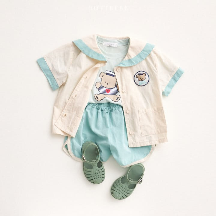 Oott Bebe - Korean Children Fashion - #discoveringself - Oott Marine Top Bottom Set - 6