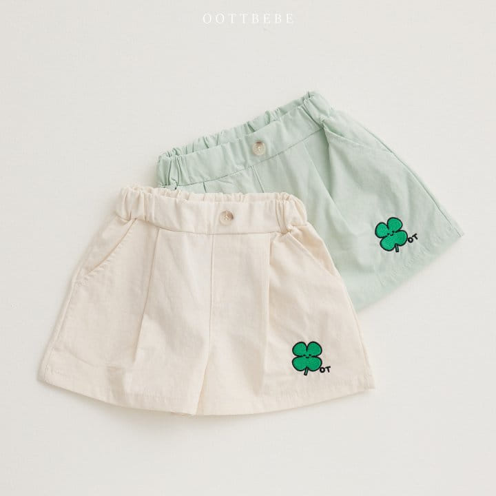 Oott Bebe - Korean Children Fashion - #discoveringself - Clover Half Pants