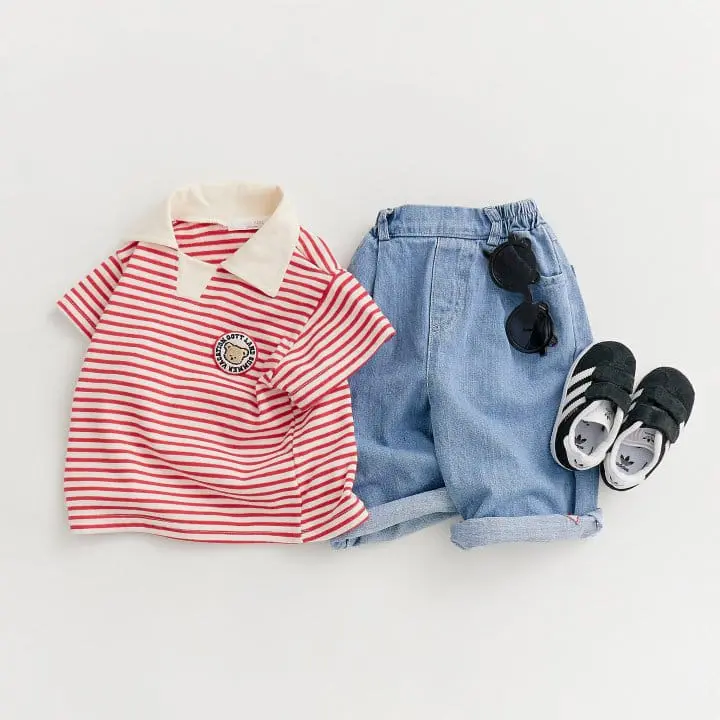 Oott Bebe - Korean Children Fashion - #fashionkids - Oott Land ST Collar Tee - 7