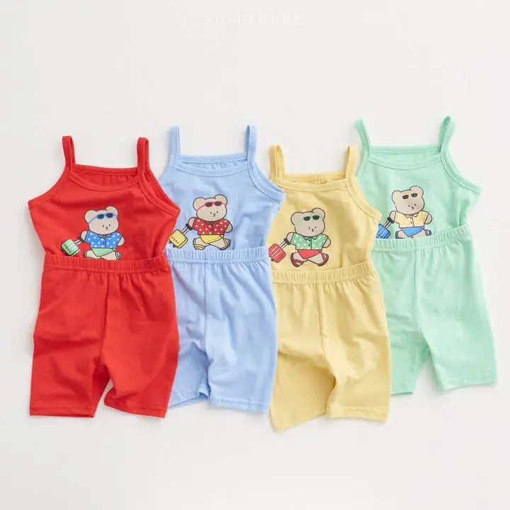 Oott Bebe - Korean Children Fashion - #fashionkids - Vacation Sleeveless Easy Wear - 11