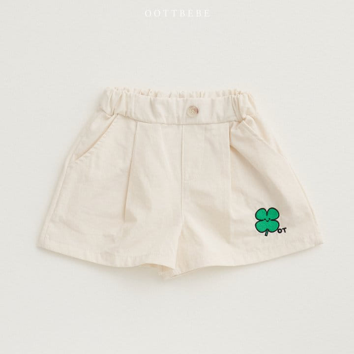 Oott Bebe - Korean Children Fashion - #fashionkids - Clover Half Pants - 2