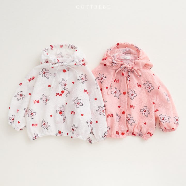 Oott Bebe - Korean Children Fashion - #fashionkids - Love Rabbit Blouse