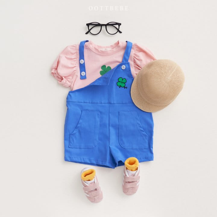 Oott Bebe - Korean Children Fashion - #kidzfashiontrend - Clover Puff Tee - 6