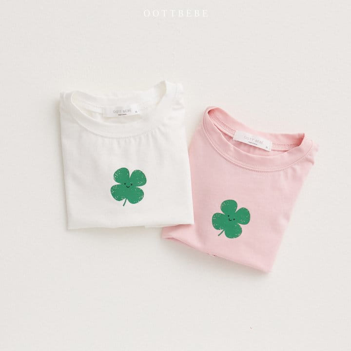 Oott Bebe - Korean Children Fashion - #littlefashionista - Clover Puff Tee - 8