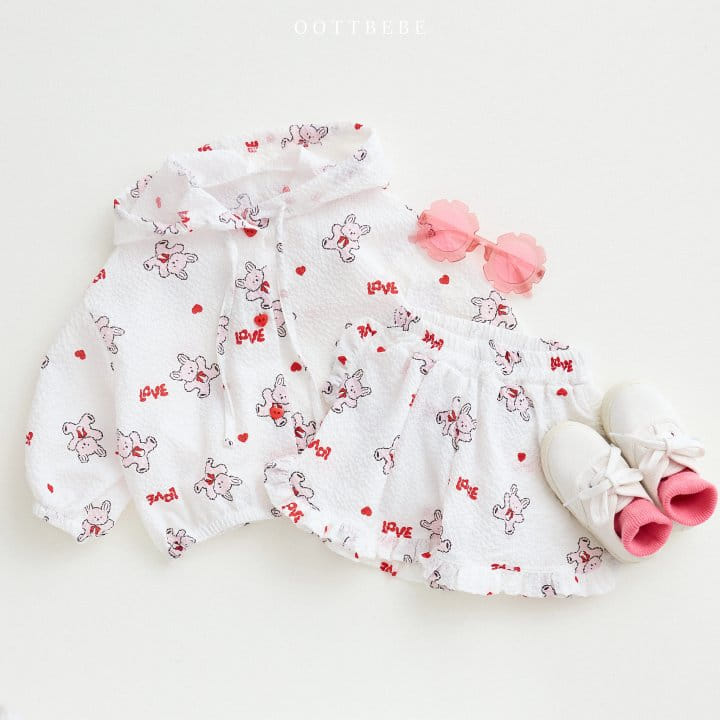 Oott Bebe - Korean Children Fashion - #littlefashionista - Love Rabbit Frill Shorts - 8