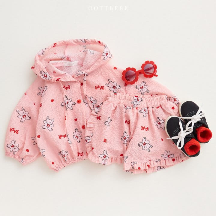 Oott Bebe - Korean Children Fashion - #littlefashionista - Love Rabbit Blouse - 6