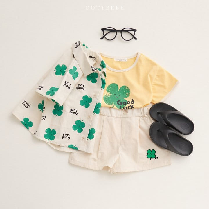 Oott Bebe - Korean Children Fashion - #magicofchildhood - Clover Half Pants - 8