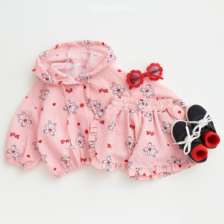 Oott Bebe - Korean Children Fashion - #magicofchildhood - Love Rabbit Frill Shorts - 9