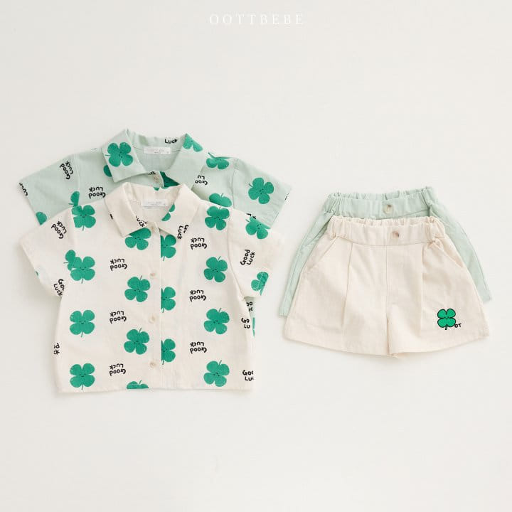 Oott Bebe - Korean Children Fashion - #prettylittlegirls - Clover Half Pants - 10