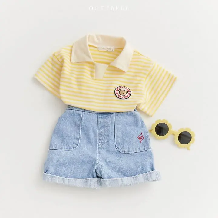 Oott Bebe - Korean Children Fashion - #stylishchildhood - Oott Land ST Collar Tee - 2