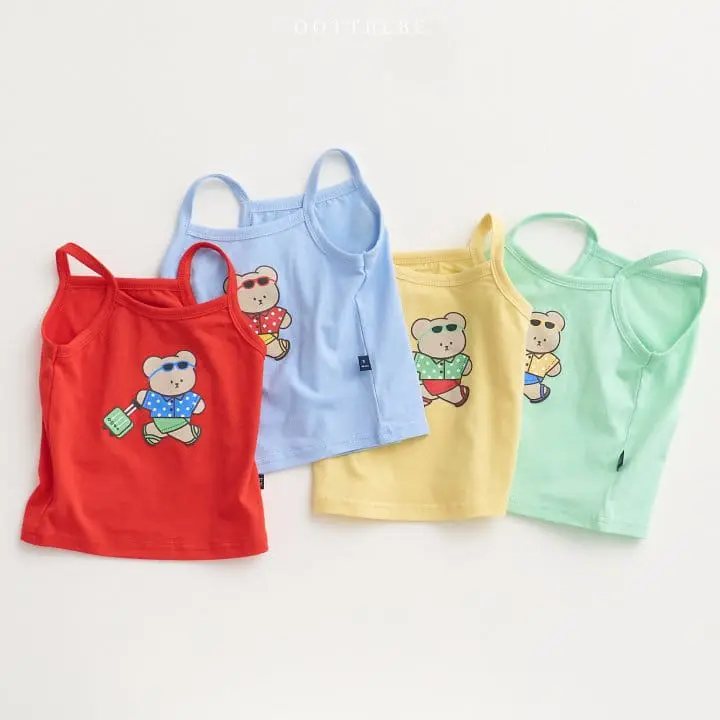 Oott Bebe - Korean Children Fashion - #stylishchildhood - Vacation Sleeveless Easy Wear - 6