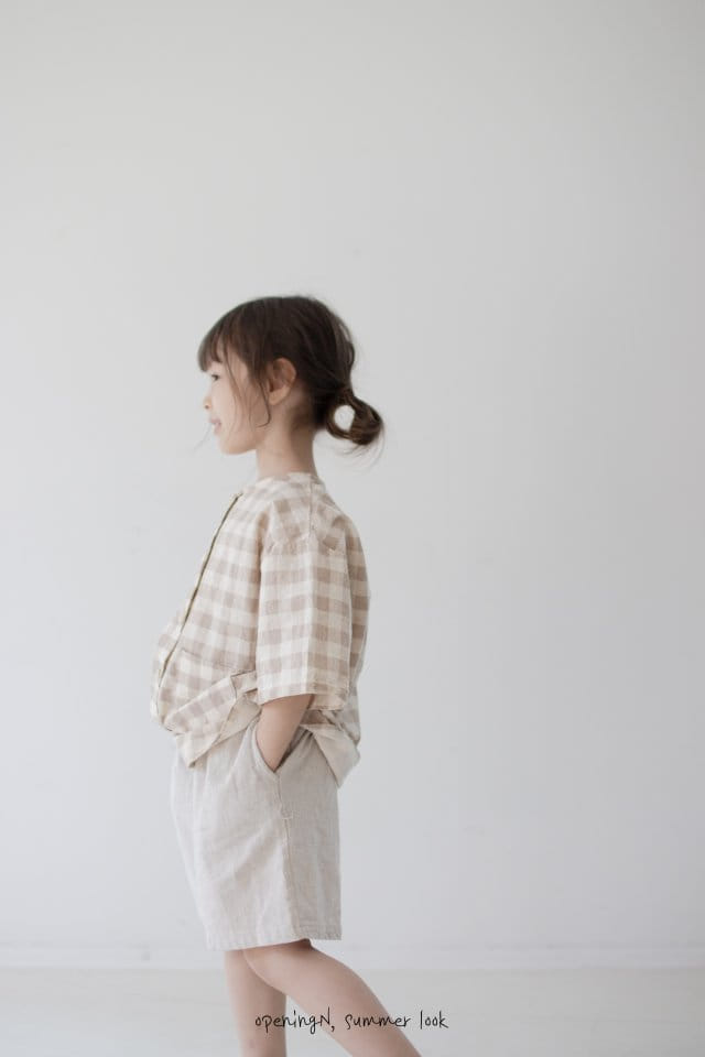 Opening & - Korean Children Fashion - #childofig - Milky Check Cardigan - 10