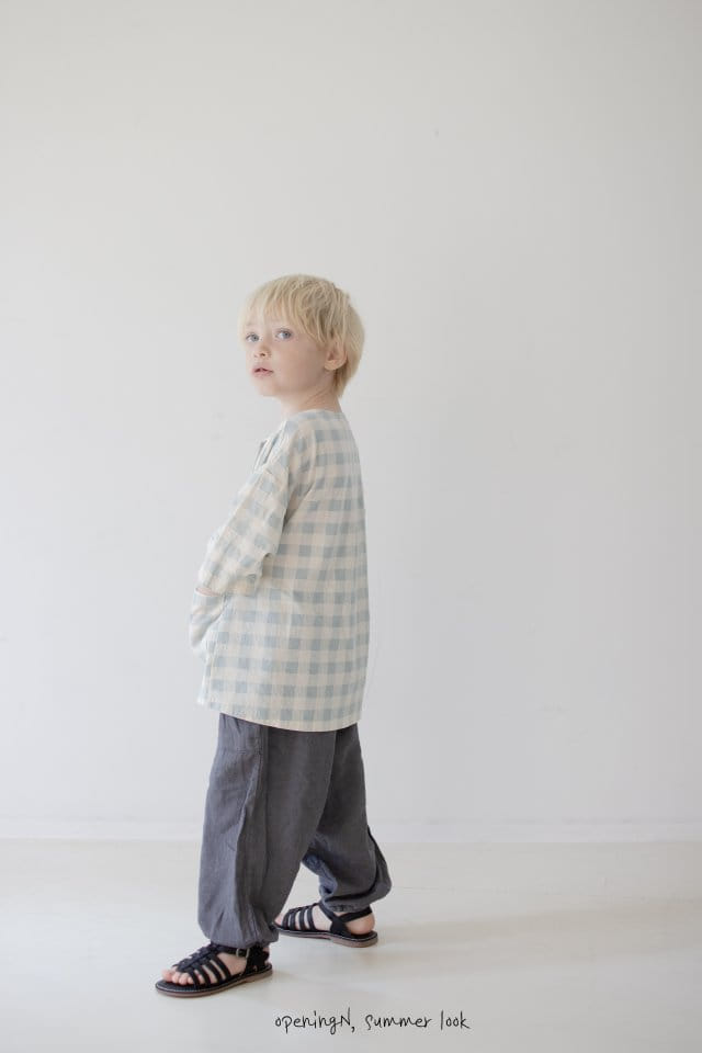 Opening & - Korean Children Fashion - #childofig - Milky Check Cardigan - 9