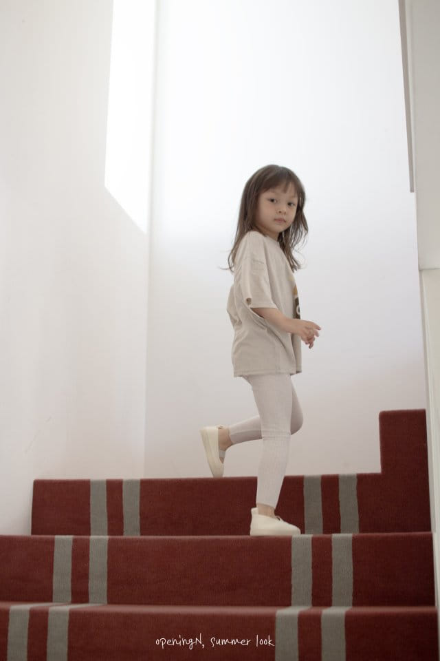 Opening & - Korean Children Fashion - #kidsshorts - Skin Leggings - 9