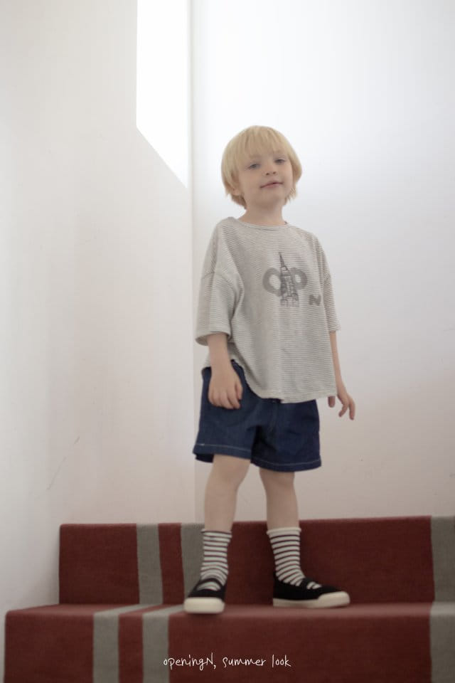 Opening & - Korean Children Fashion - #kidsshorts - Summer Denim Pants - 6