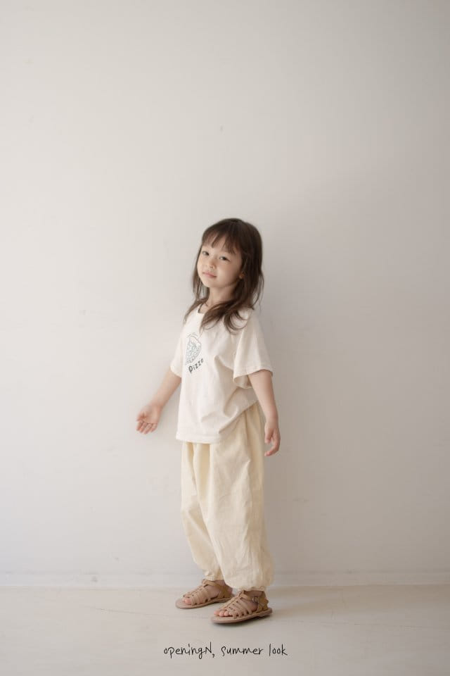 Opening & - Korean Children Fashion - #kidsshorts - Pizza Tee - 4