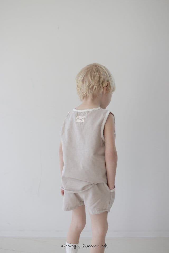 Opening & - Korean Children Fashion - #littlefashionista - Tom Sleeveless Tee - 5