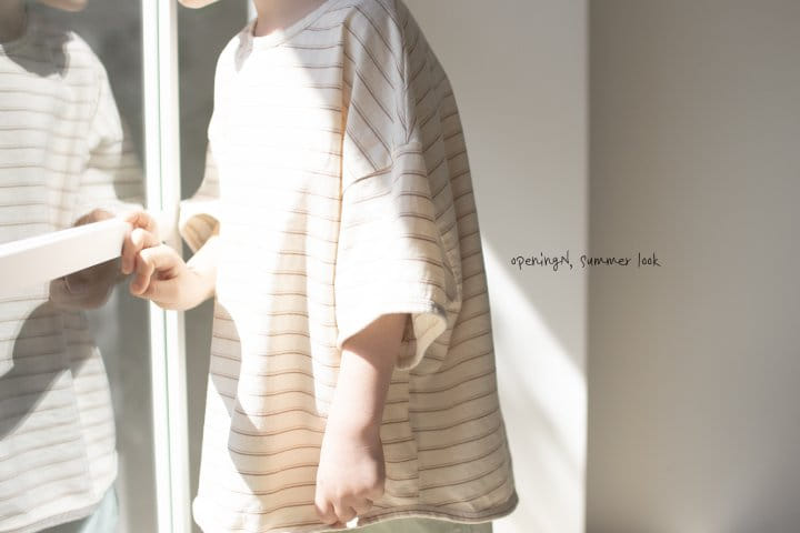 Opening & - Korean Children Fashion - #magicofchildhood - Smile ST Short Sleeve Tee - 9