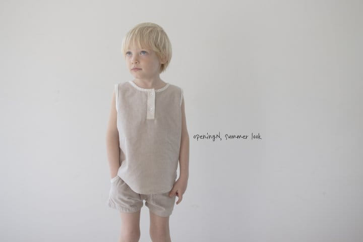 Opening & - Korean Children Fashion - #minifashionista - Tom Sleeveless Tee - 7