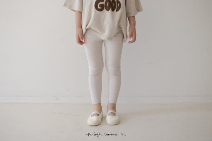 Opening & - Korean Children Fashion - #todddlerfashion - Skin Leggings