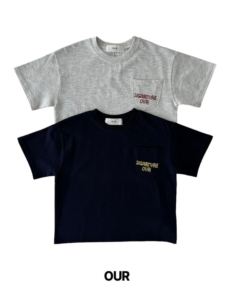 Our - Korean Children Fashion - #Kfashion4kids - Signature Pocket Tee - 2