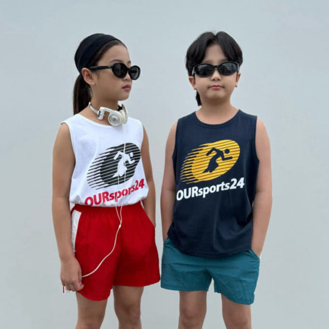 Our - Korean Children Fashion - #childofig - Runner Sleeveless Tee