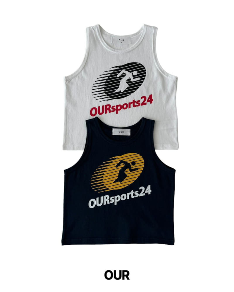 Our - Korean Children Fashion - #childofig - Runner Sleeveless Tee - 2