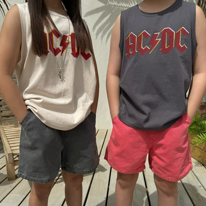 Our - Korean Children Fashion - #childofig - ACDC Sleeveless Tee