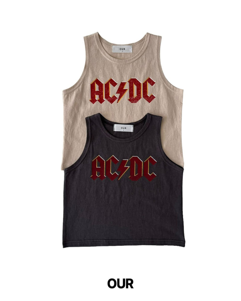 Our - Korean Children Fashion - #childrensboutique - ACDC Sleeveless Tee - 2