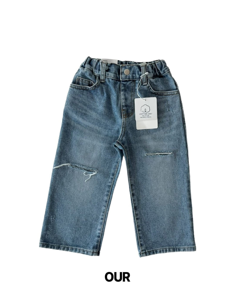 Our - Korean Children Fashion - #discoveringself - Destroyed This Jeans - 2