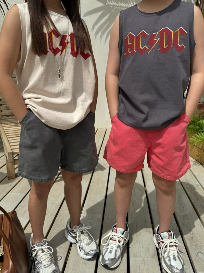 Our - Korean Children Fashion - #designkidswear - ACDC Sleeveless Tee - 4