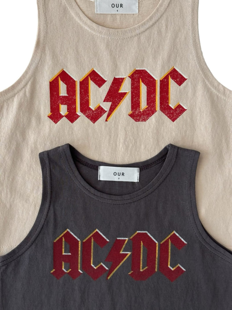 Our - Korean Children Fashion - #kidzfashiontrend - ACDC Sleeveless Tee - 8