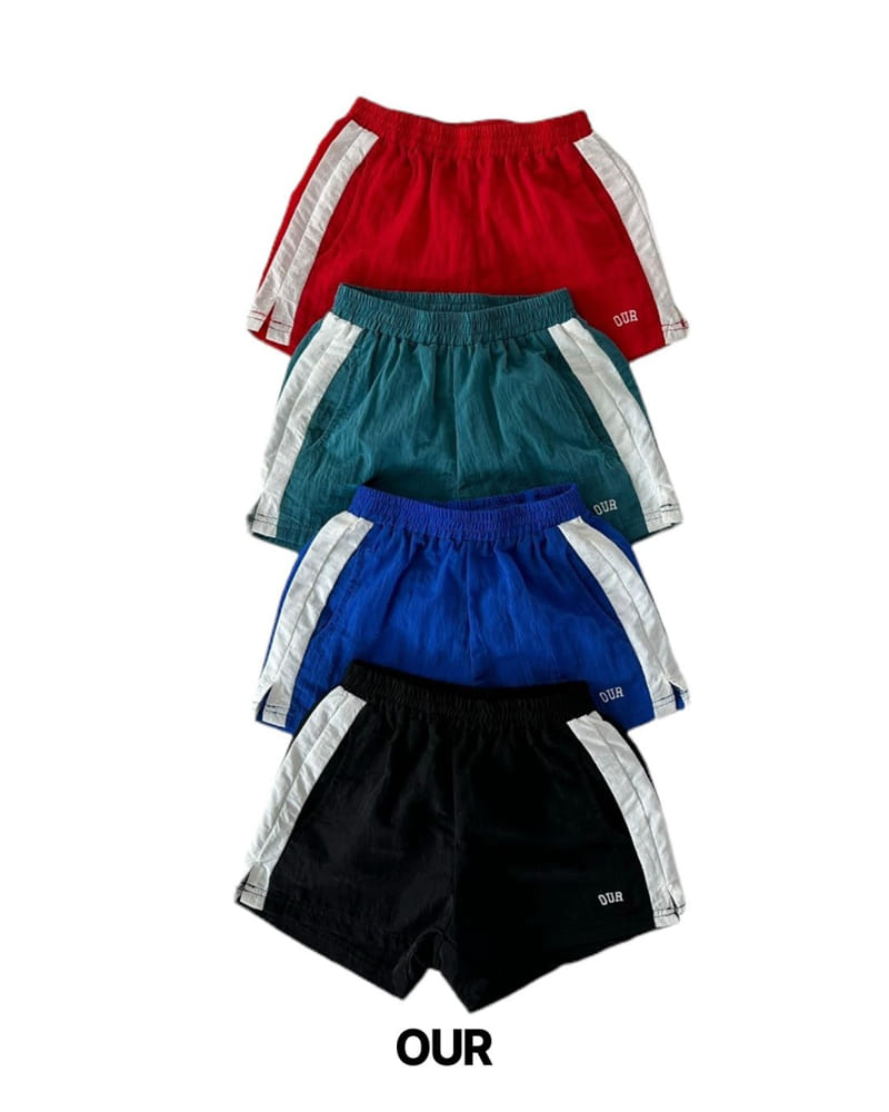 Our - Korean Children Fashion - #toddlerclothing - Line Shorts - 2