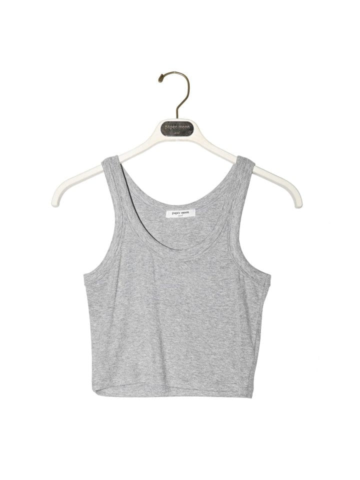 Paper Moon - Korean Women Fashion - #womensfashion - Ribbed Cropped Tank Sleeveless Top - 4