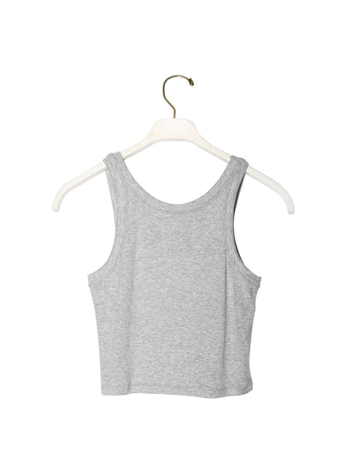 Paper Moon - Korean Women Fashion - #vintagekidsstyle - Ribbed Cropped Tank Sleeveless Top - 5