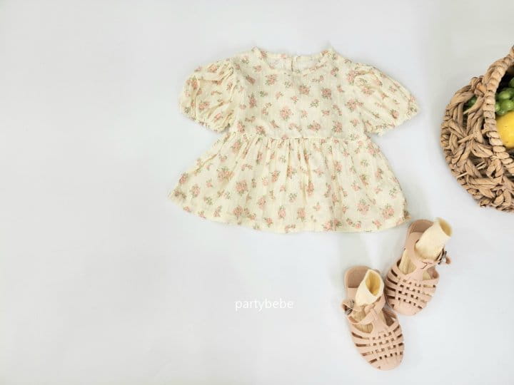 Party Kids - Korean Baby Fashion - #onlinebabyshop - Geranium Blouse