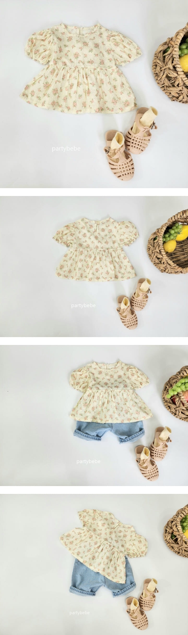 Party Kids - Korean Baby Fashion - #smilingbaby - Geranium Blouse - 2