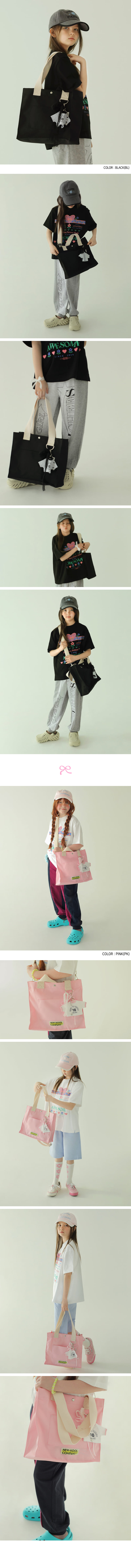 Peach-Cream - Korean Children Fashion - #Kfashion4kids - Square Tote Bag - 2