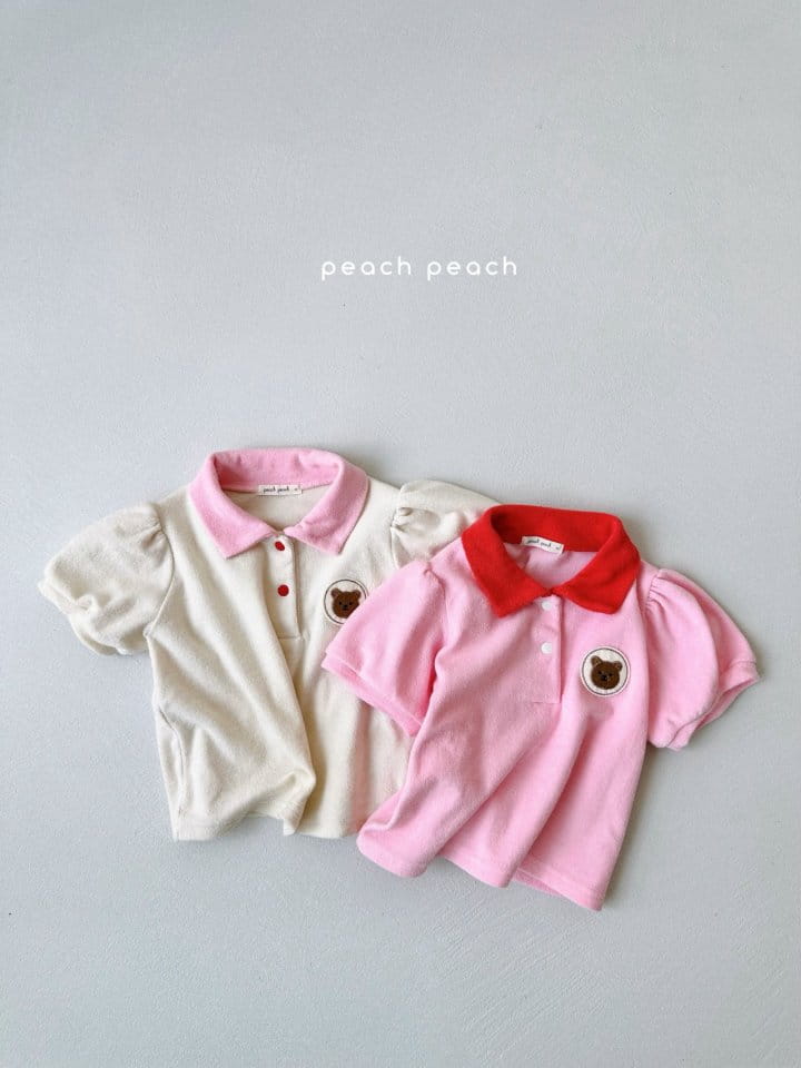 Peach peach - Korean Children Fashion - #Kfashion4kids - Romi Collar Tee - 5