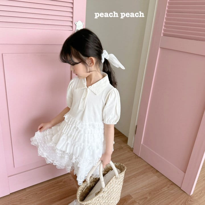 Peach peach - Korean Children Fashion - #Kfashion4kids - Mimi Collar Tee - 6