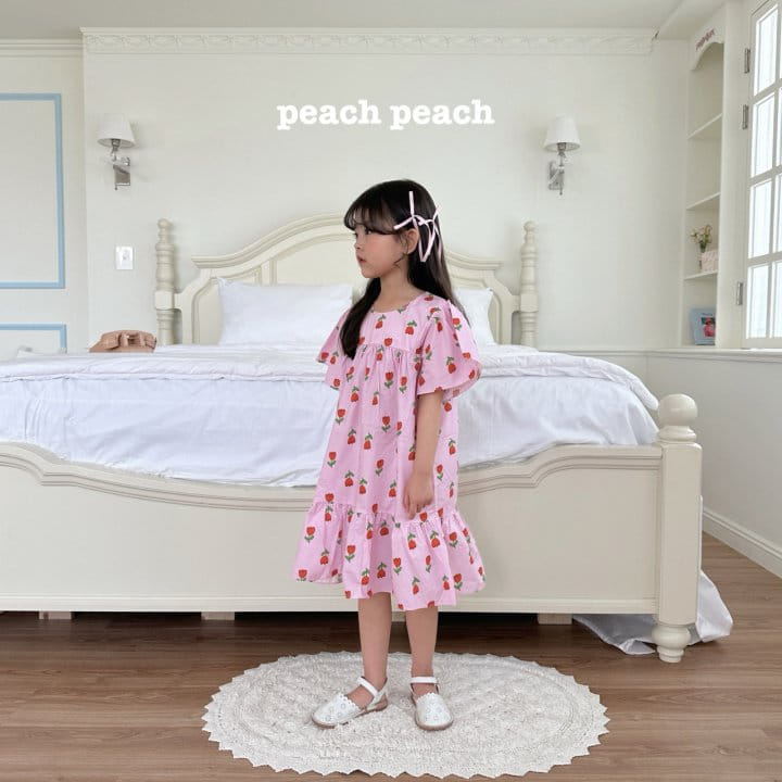 Peach peach - Korean Children Fashion - #Kfashion4kids - Tulip One-Piece - 5