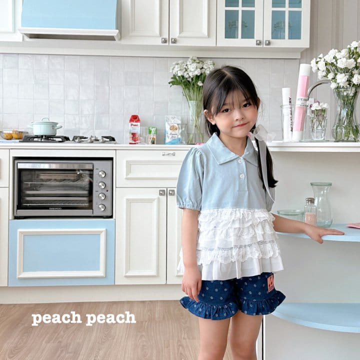 Peach peach - Korean Children Fashion - #Kfashion4kids - Mozzi Denim Shorts - 3