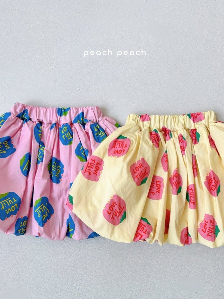 Peach peach - Korean Children Fashion - #childofig - Tulip Balloon Skirt - 3