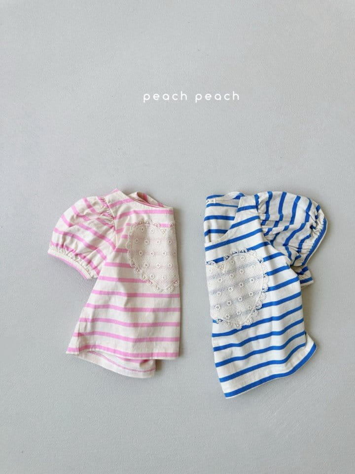 Peach peach - Korean Children Fashion - #prettylittlegirls - Bon Bon Tee - 4