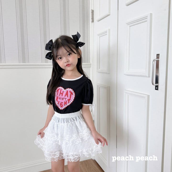 Peach peach - Korean Children Fashion - #childofig - Love Tee - 8