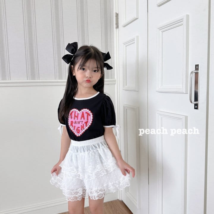 Peach peach - Korean Children Fashion - #childofig - Love Tee - 9