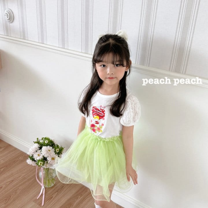 Peach peach - Korean Children Fashion - #childofig - Angel Tee - 6