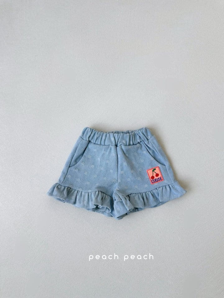 Peach peach - Korean Children Fashion - #childrensboutique - Mozzi Denim Shorts - 5